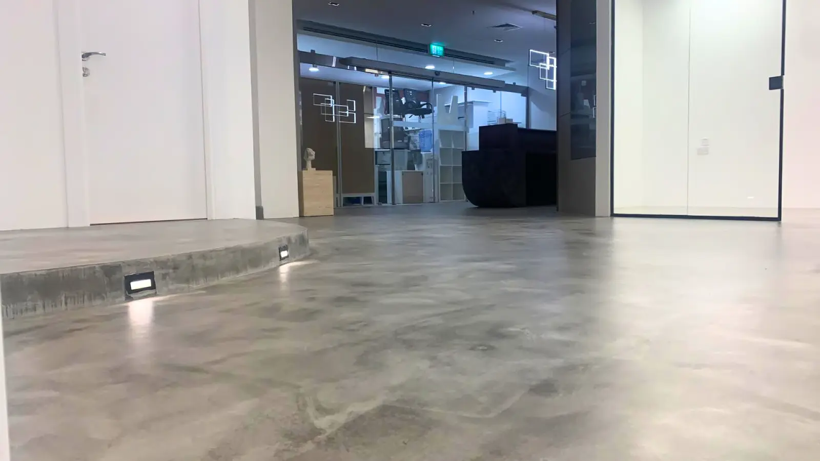 Completed commercial flooring project in Kuwait